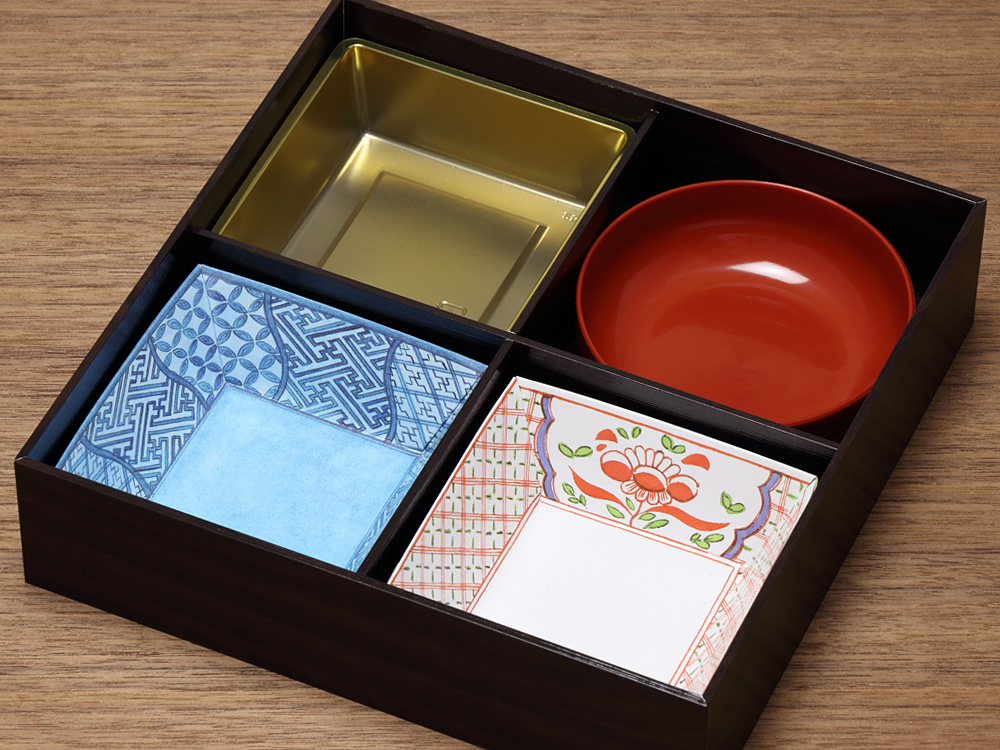 紙製折箱 濃茶松花堂 7寸 | 紙製折箱 かぶせ蓋 | ネットストア | 京の