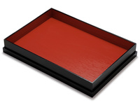 七宝堂 漆製 花模様 膳 5枚セット 七宝堂 漆製 花模様 膳 5枚セット 七宝堂 漆製 花模様 膳 5枚