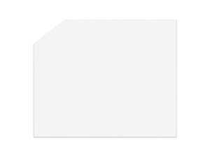 紙製コースター １mm厚 白角切（すみきり）85×70mm画像