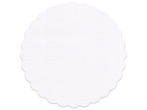紙製コースター 菊型 白画像