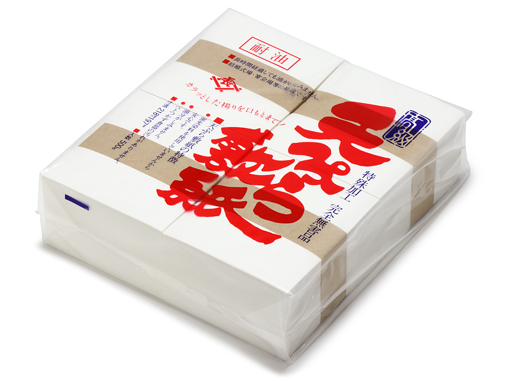 天ぷら敷紙 耐油 1/4切画像