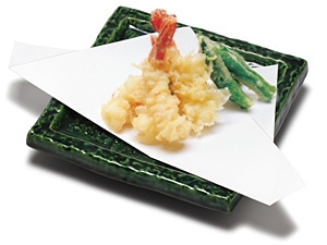 天ぷら敷紙画像