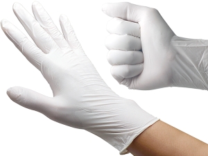 ニトリル手袋（粉なし） リーブルP.F.ライト ホワイト S画像