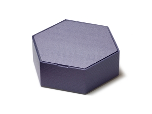 ユニ折箱 色かさね 六角小 紫紺画像