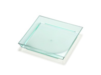 ガラス皿　エメラルド【剥がれあり】 vintage PYREX パイレックス ガラス製パイ皿 イエローフラワー