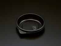 菓子容器 エスコン 丸70黒 AP_F丸70-2ドーム蓋セット | 和洋生菓子容器
