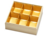 ■佐藤勝彦/九谷　八角皿　不二図　桐箱　黄布 □佐藤勝彦/九谷 八角皿 不二図 桐箱 黄布 美術品・アンティーク・