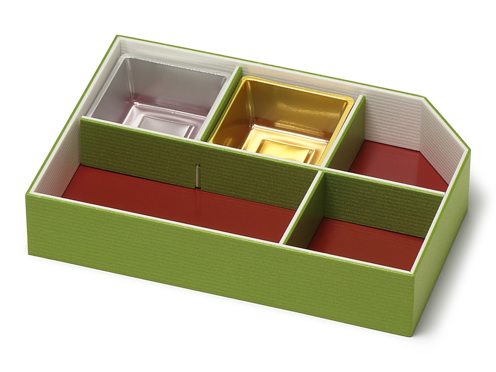 ユニ折箱 白川御膳 ミニ懐石 抹茶【包】画像