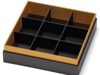 紙のお重 八掛印籠 黒金 6.5寸 本体 | 紙のお重 | ネットストア | 京の