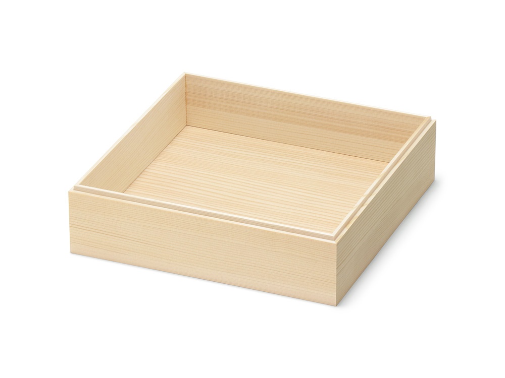 木のお重 白柾印籠 8寸 本体画像