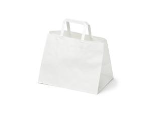紙製手提袋 HフラットCB 280-1 白無地画像