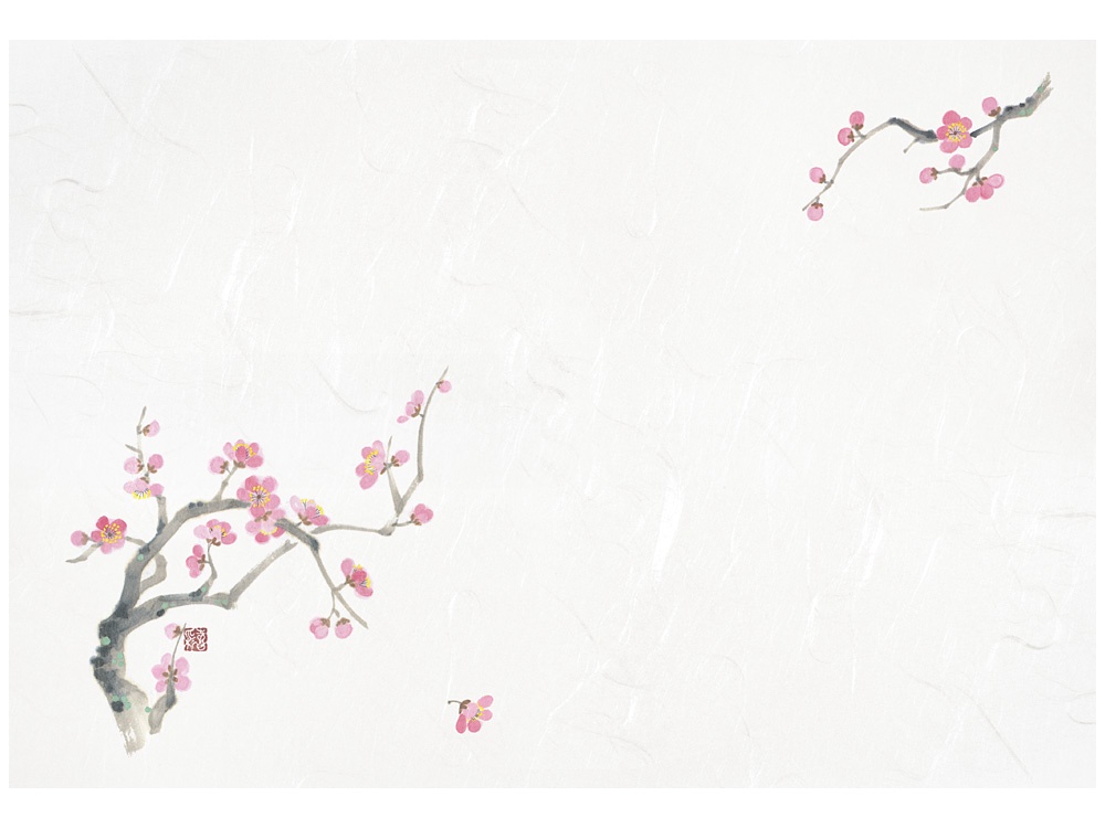 テーブルマット 尺5 梅画像