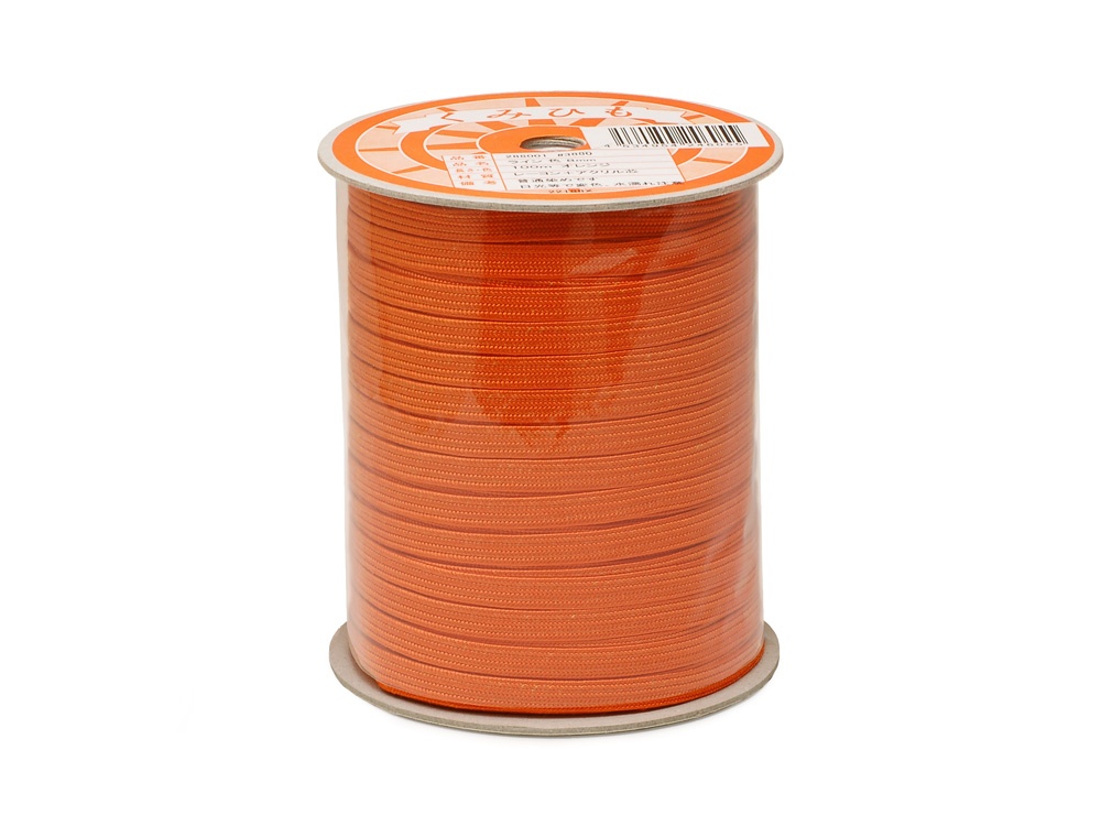 くみひも ライン 8mm オレンジ 100m画像