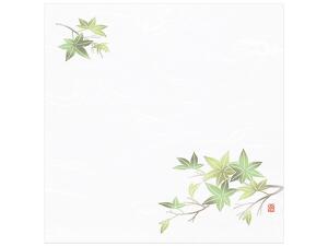 敷紙耐油天紙 雲流彩花 5寸 緑もみじ画像