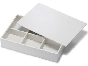 ユニ折箱 KU灰白 ６ヶ仕切 中【包】画像