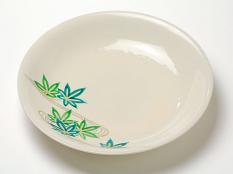 仁清龍田川六寸皿