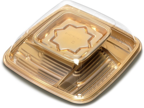 P製オードブル容器 DXデリデコ K27-5G-BK 3点セット