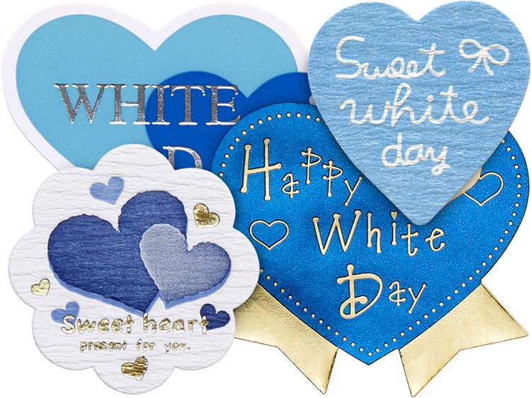 可愛く上品に。ホワイトデーのシール