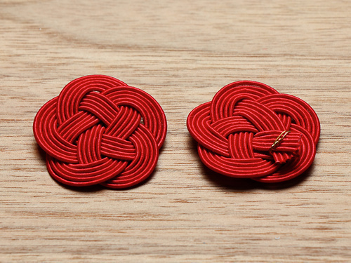 07-18499-002 水引飾り 梅むすび 赤 小