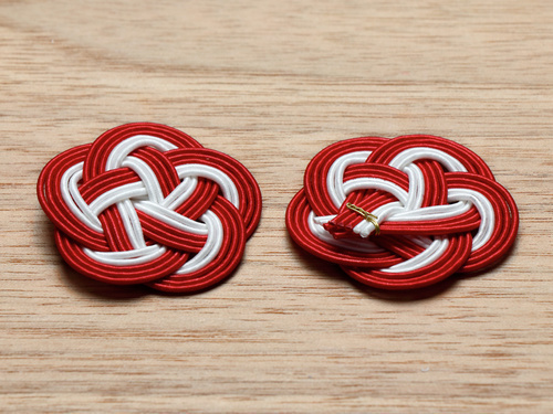 07-18499-004 水引飾り 梅むすび 紅白 小