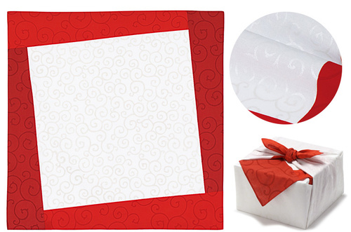 綿風呂敷 ハレ包み 唐草 70角