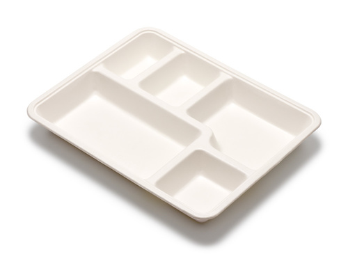 パルプモールド弁当容器 MB-4 コーティング 共蓋付の画像