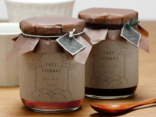 ゴム：結びゴム白8cm 、濃緑8cm、瓶：瓶ジャム300ツイスト白CAP、瓶かぶせ紙：CSEシート平判120×120mmチョコ、ラベルとタグ：試作品です。