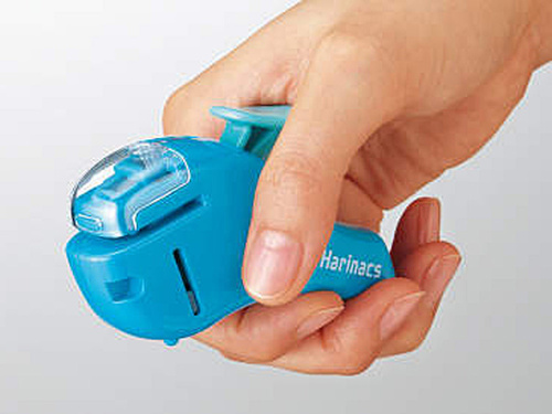 レバーを握ってとじる画像