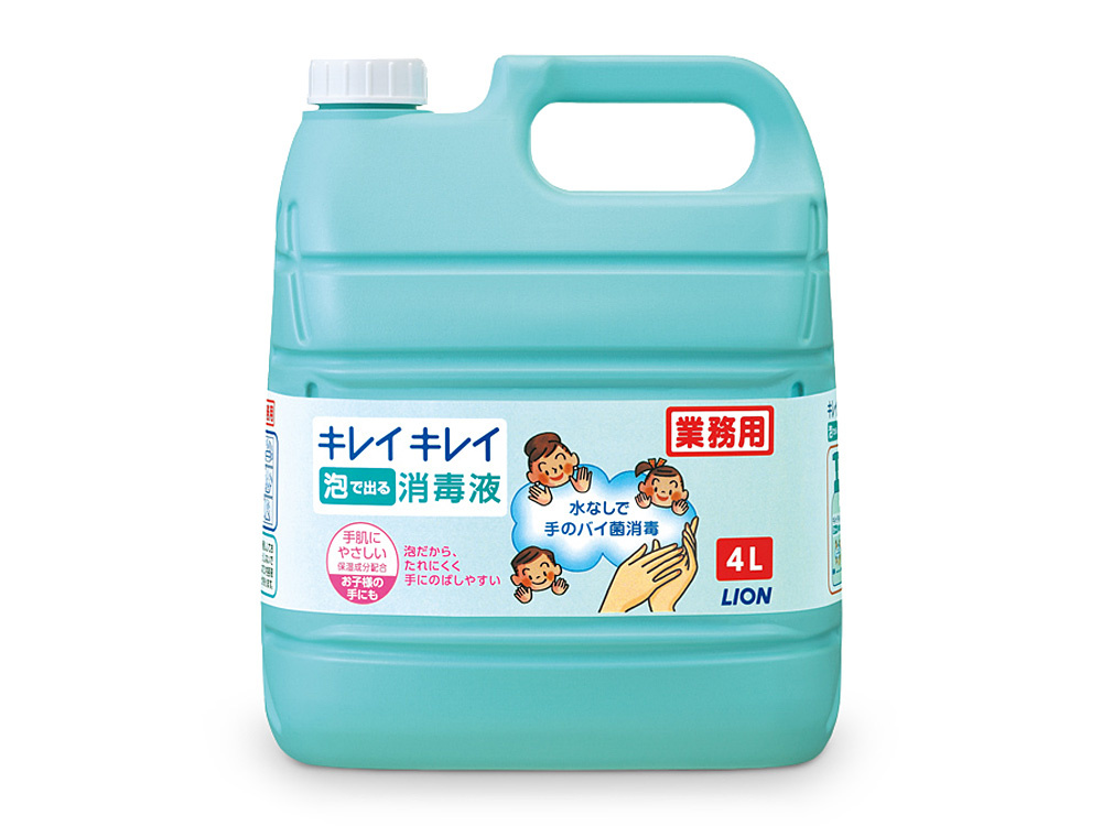 キレイキレイ泡で出る消毒液 詰替用 4Lボトルの商品画像