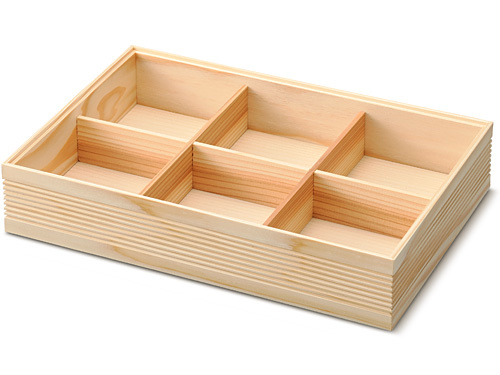 長角６ヶ仕切 大の容器画像