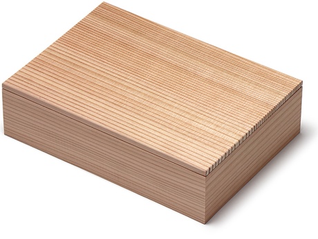 00-11103-022 木箱 赤杉 ２合（内寸：203×141×深さ45mm）