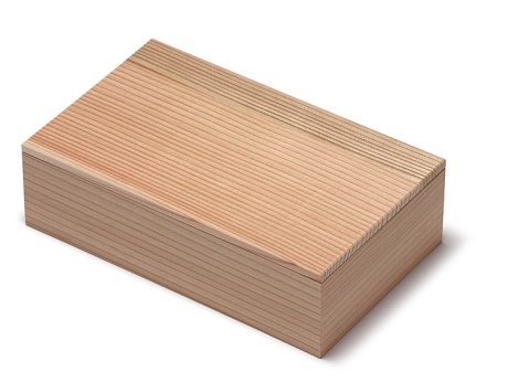 00-11103-021 木箱 赤杉 1.5合（内寸：188×110×深さ45mm）