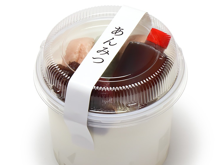 07-15513-522 和菓子シール 封緘 あんみつ 使用イメージ
