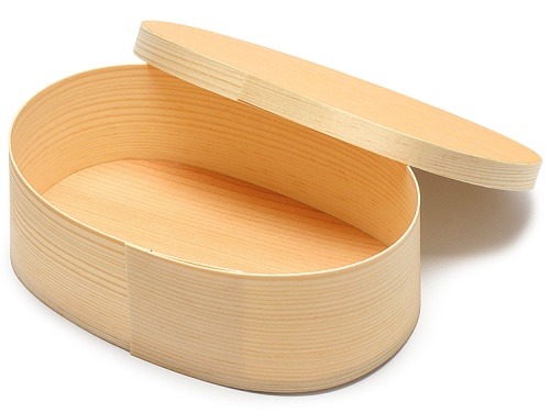 00-11205-287 経木曲物 国産赤松 こばん レンジ対応(内寸:170×110×深さ49mm)
