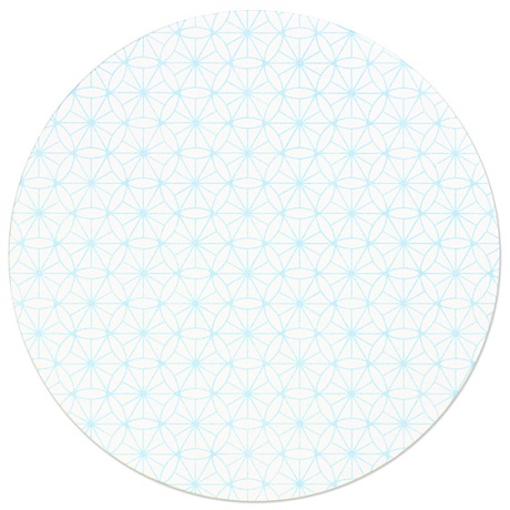 00-15407-014 紙製コースター HANA1mm厚 七宝(青)90φ