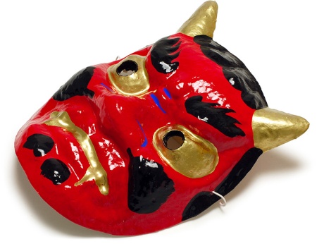 00-18501-531 お面 鬼面 赤