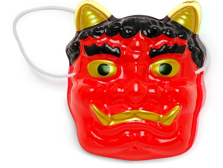 00-18501-511 豆お面 赤鬼 小