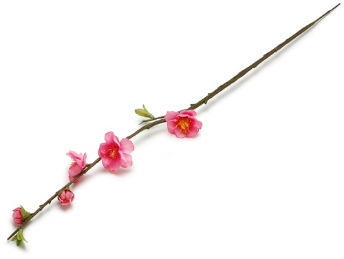 造花 桃ピック 濃ピンク