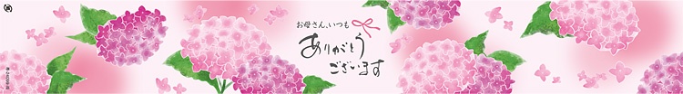 00-15302-548 帯紙 母の日 紫陽花ピンク