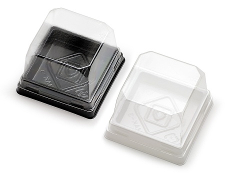 00-13127-173 菓子容器 和生１個用 MAK-3 黒 本体、00-13127-175 菓子容器 和生１個用 MAK-3 白 本体