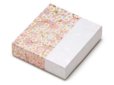 00-15110-143 和紙貼箱 干菓子用 小箱 No.26 桜花