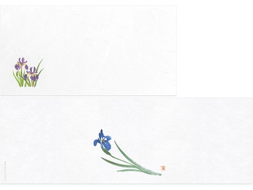 00-18104-021 箸置マットミニ あやめ No.4268、07-18210-216 箸置マット 和ごころ あやめひともと