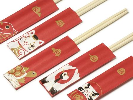 00-11303-447 祝箸 柳両口箸 24cm 箸福ろ 5種アソートセット