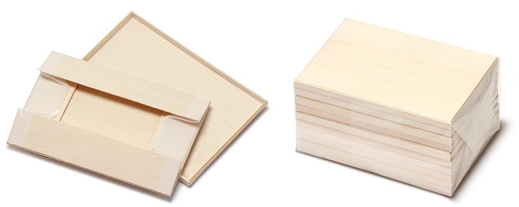 00-11123-401 Kウッド 1合 かぶせ蓋付10個入で約172×121×90mmの包みサイズ
