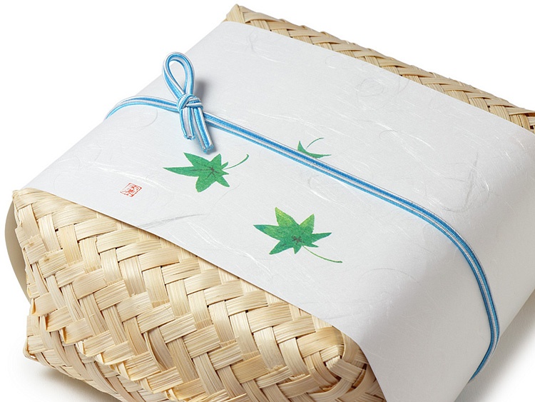 07-18210-218 箸置マット 和ごころ 青もみじ（380×130mm）