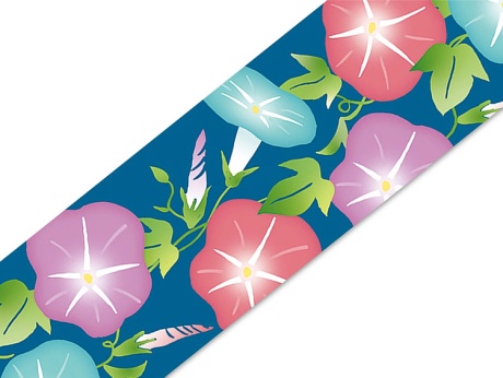 00-15302-571 帯紙 朝顔（70×510mm）