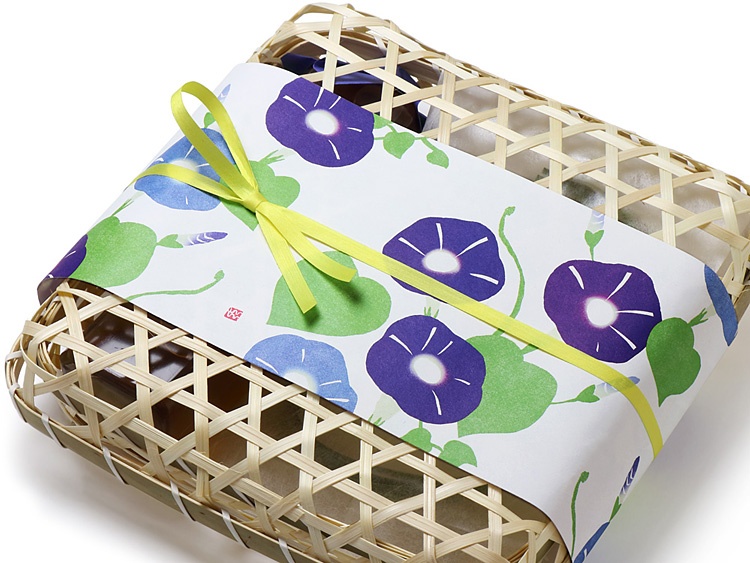 07-15302-227 掛紙 ミニ幅広 あさがお（385×127mm）