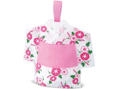 00-15310-678 不織布手提げバッグ ゆかた 朝顔【包】