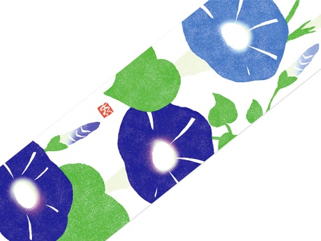 07-15302-326 帯紙 あさがお（55×430mm）