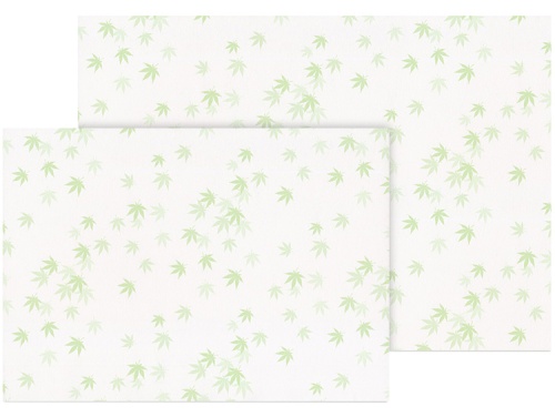 00-18801-602 お品書き用紙 A4 緑もみじ、00-18801-605 お品書き用紙 B4 緑もみじ